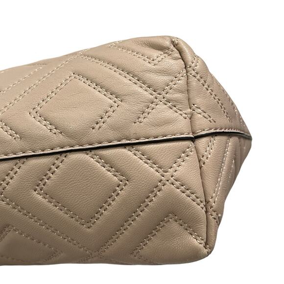 Tory Burch Fleming Quilted Large Soft Leather Tote Bag in Pale Pink Chain Straps - Picture 5 of 16